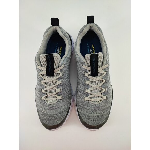Skechers Men's Air Cooled Memory Foam Gray Shoes Size 10.5 US - Picture 4 of 10